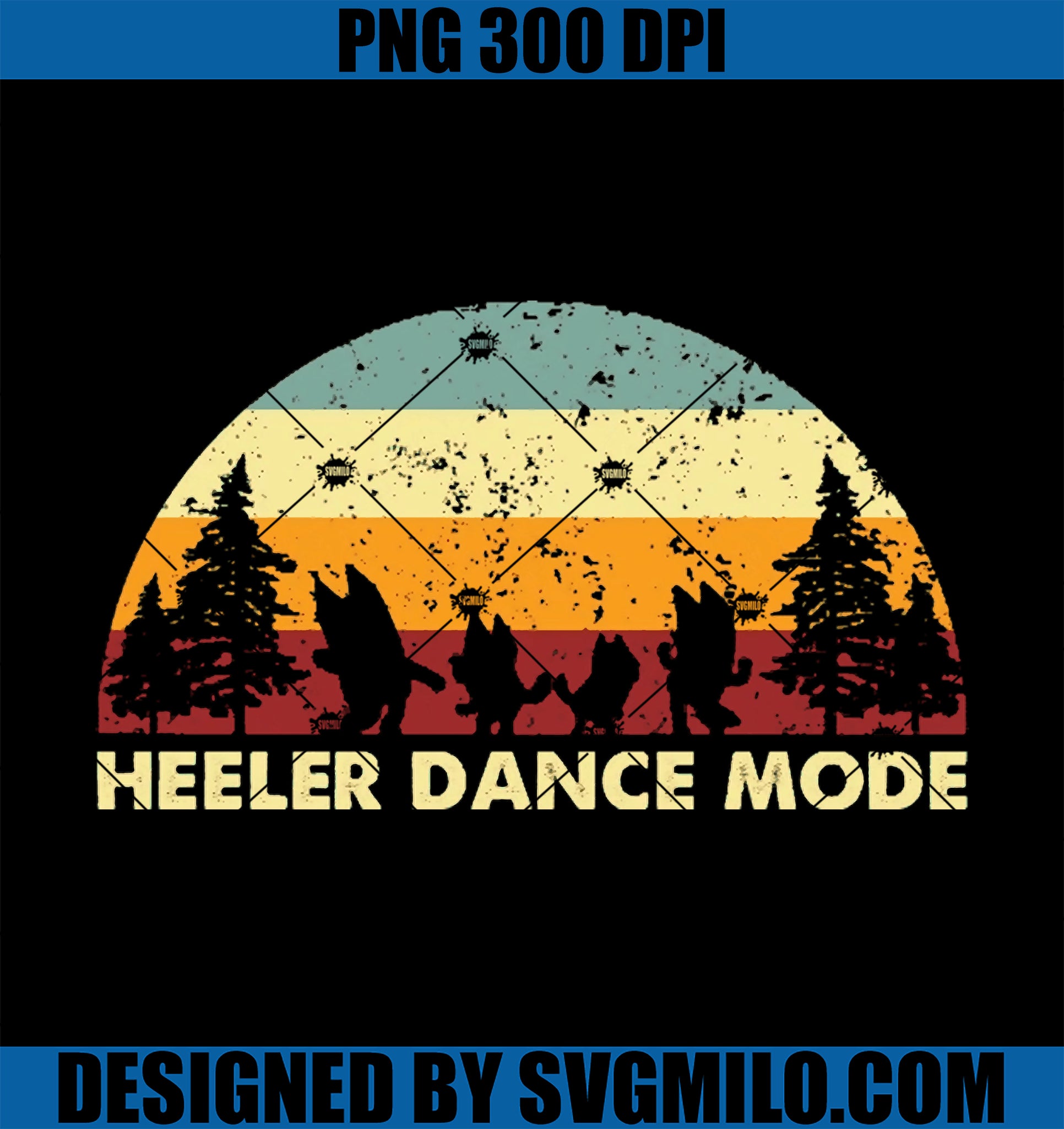 Heeler Dance Mode PNG, Retro Dance Mode PNG