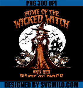 Home Of The Wicked Witch And Her Pack Of Dogs Halloween PNG
