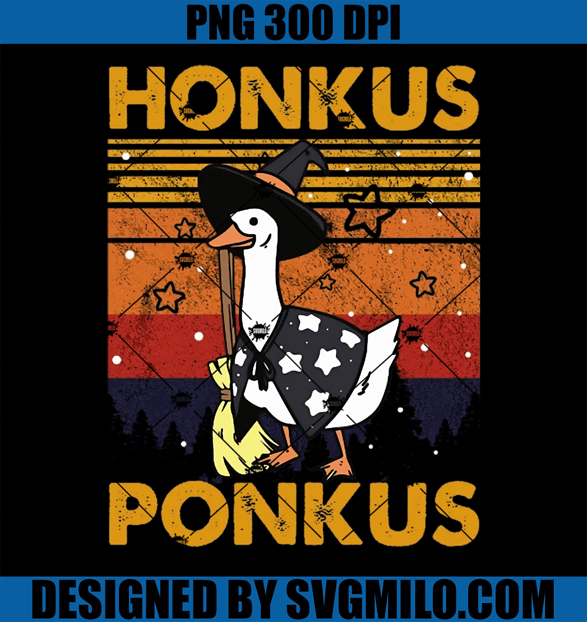 Honkus Ponkus PNG, Halloween Witches Duck PNG, Goose Halloween PNG