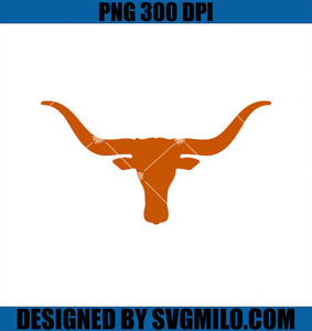 Hook_em Horns Bull from Tex and Burnt orange PNG