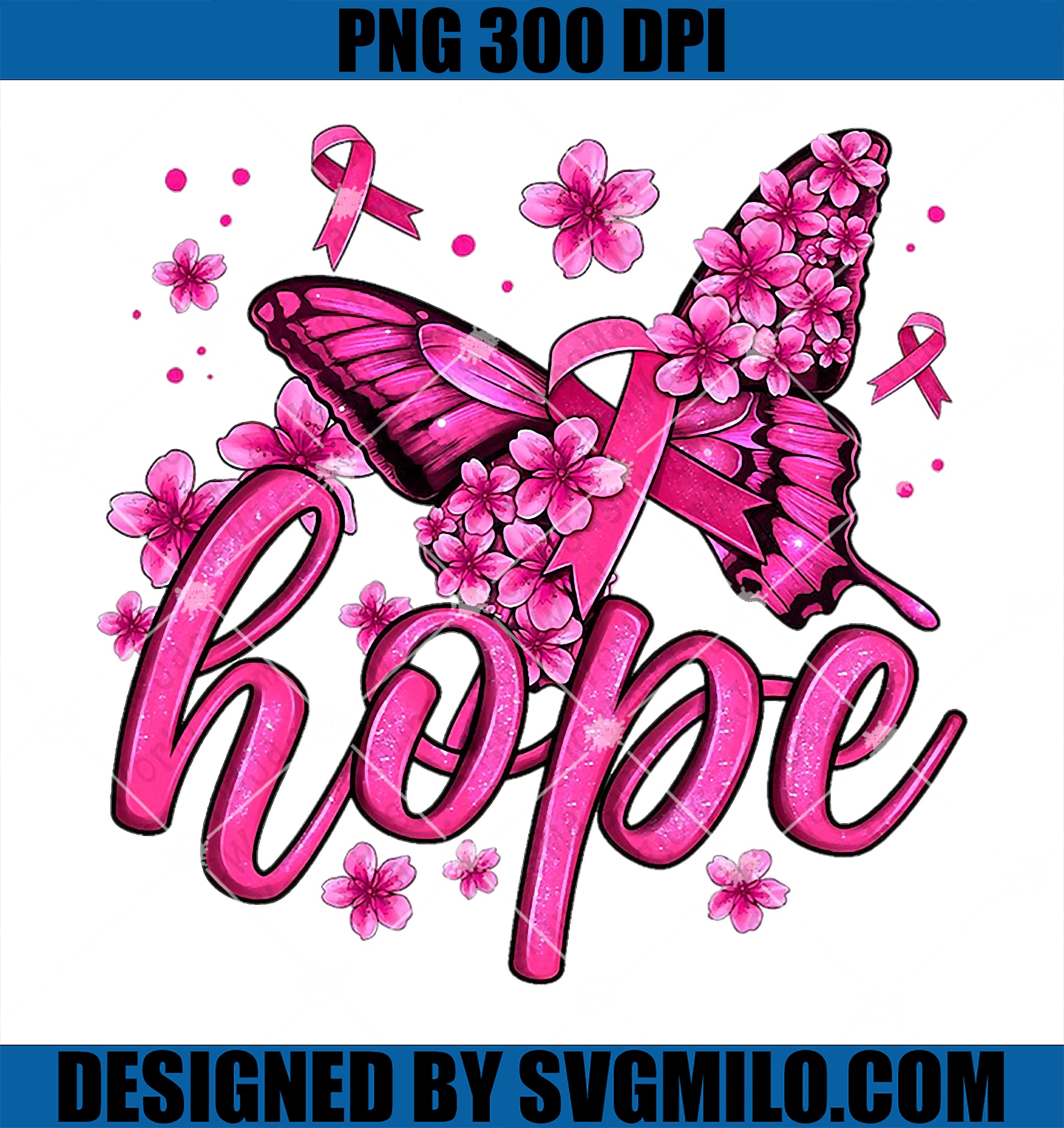 Pink ribbon Breast newest Cancer Ribbon Hope Wr