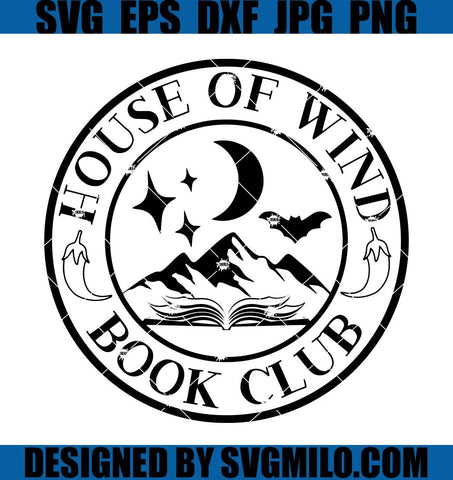 House of Wind Book Club SVG