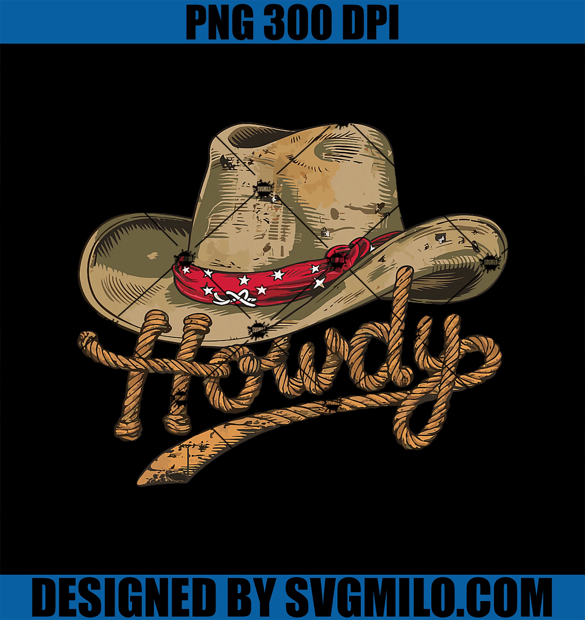 Howdy Cowboy Hat PNG, Funny Western Rodeo PNG