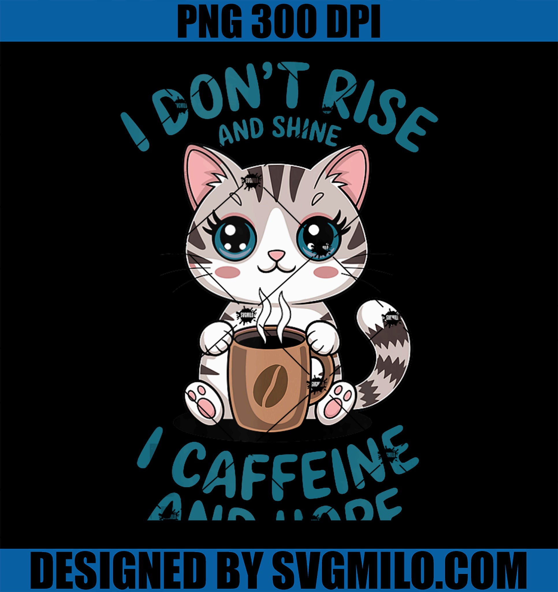 I Caffeine And Hope PNG, Funny Coffee Quote Meme PNG