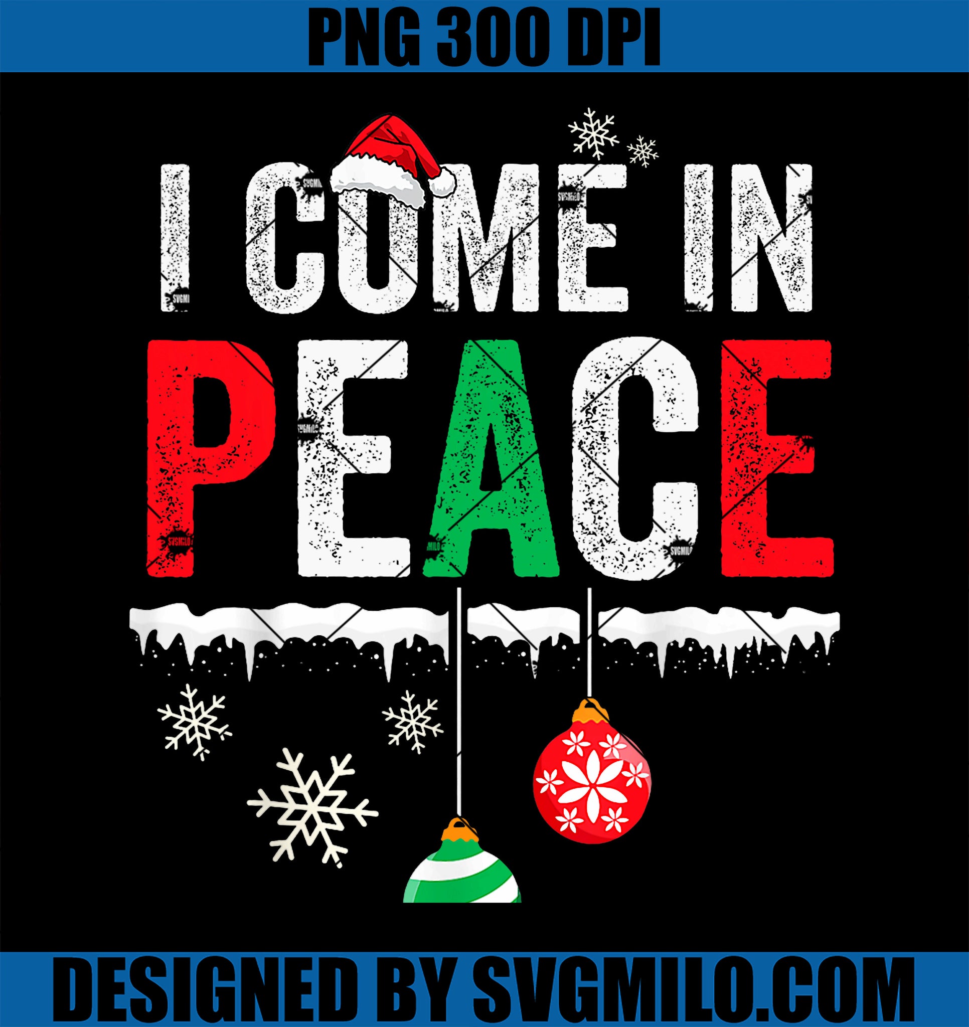 I Come In Peace I_m Peace PNG, Funny Matching Couple Christmas PNG