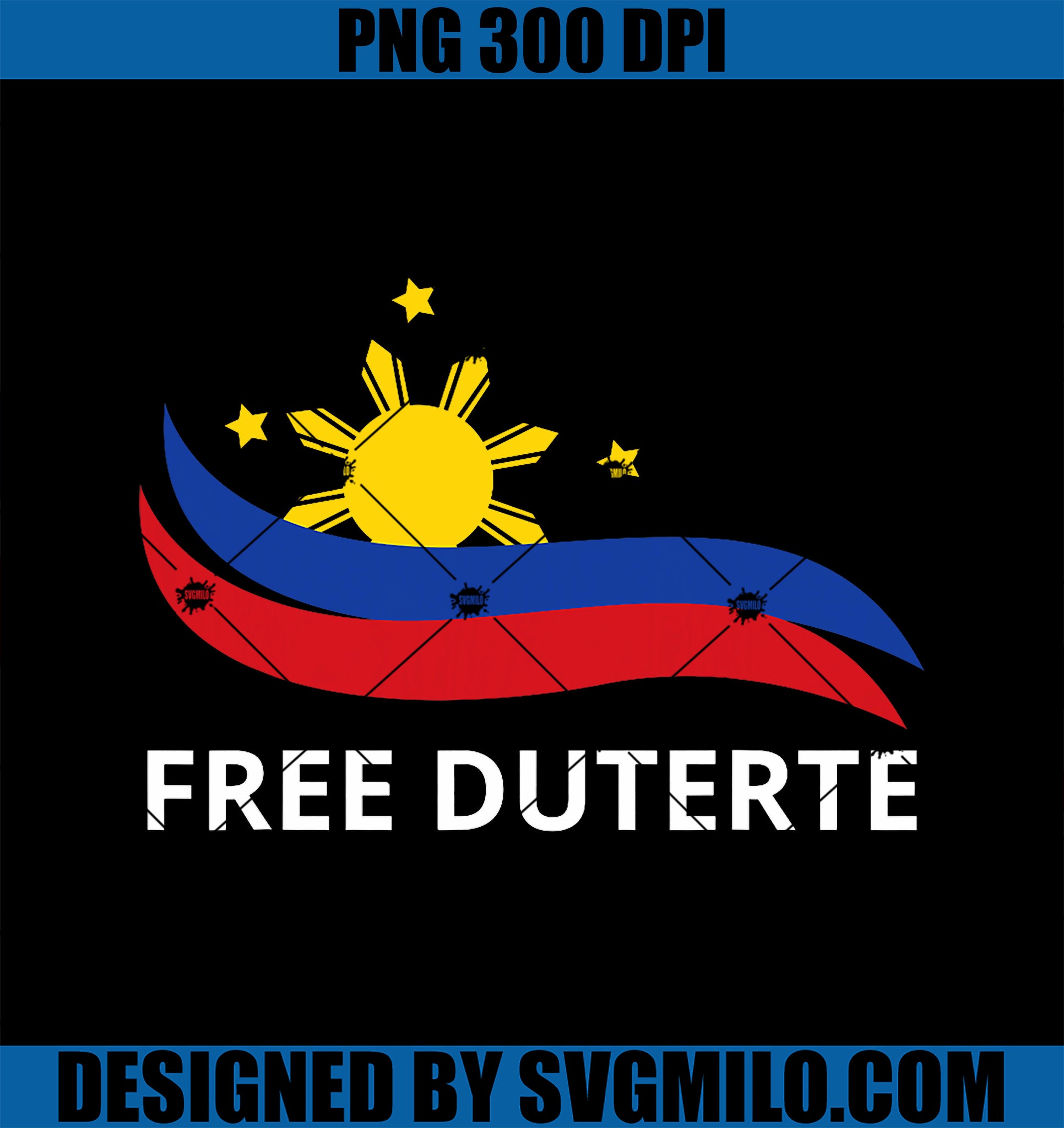 I Stand For Duterte Tee PNG, Free DU30 Free Duterte PNG