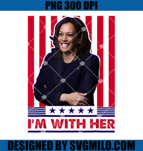 I'm With Her Kamala Vote For 2024 President PNG, Kamala-Harris PNG