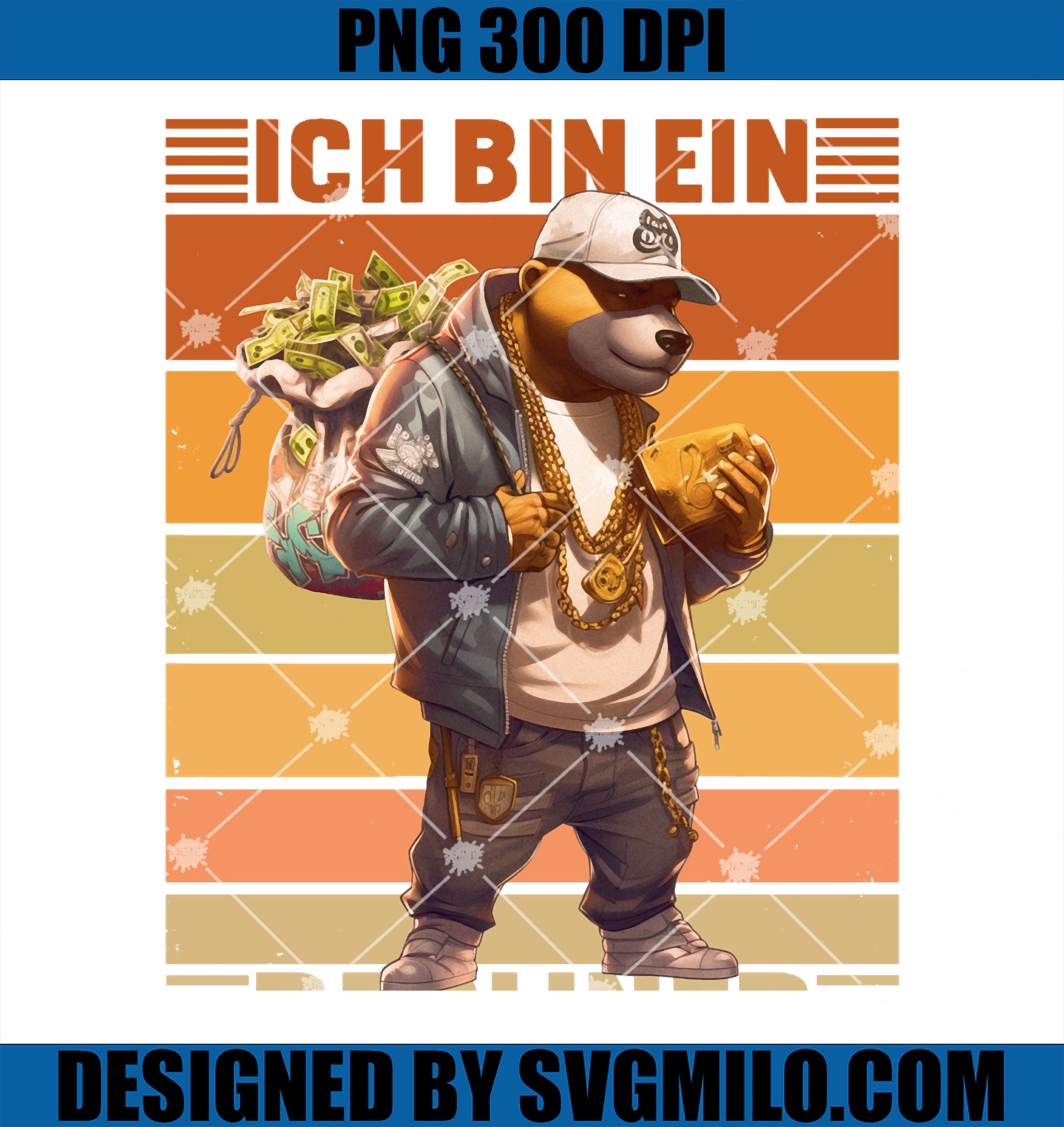 I_m a rich bear! I am a Berliner PNG