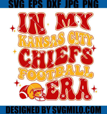 In My Football Era SVG, Chiefs Era SVG, Kansas City Football SVG