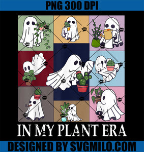 In My Plant Era PNG, Ghost Plant Lady Halloween PNG, Ghost Gardener PNG
