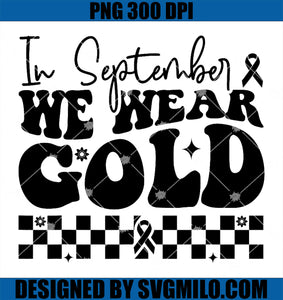 In September We Wear Gold Cool PNG, Childhood Cancer Awareness PNG