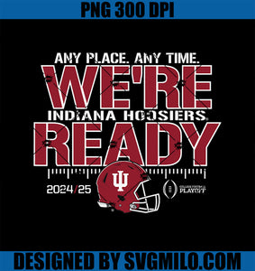 Indiana Hoosiers College Football Playoff CFP 2024-25 Ready PNG