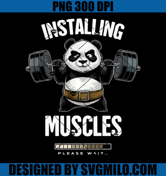 InstallingMusclePleaseWaitPNG_FunnyPandaLiftingBarbellPNGcopy_grande ...