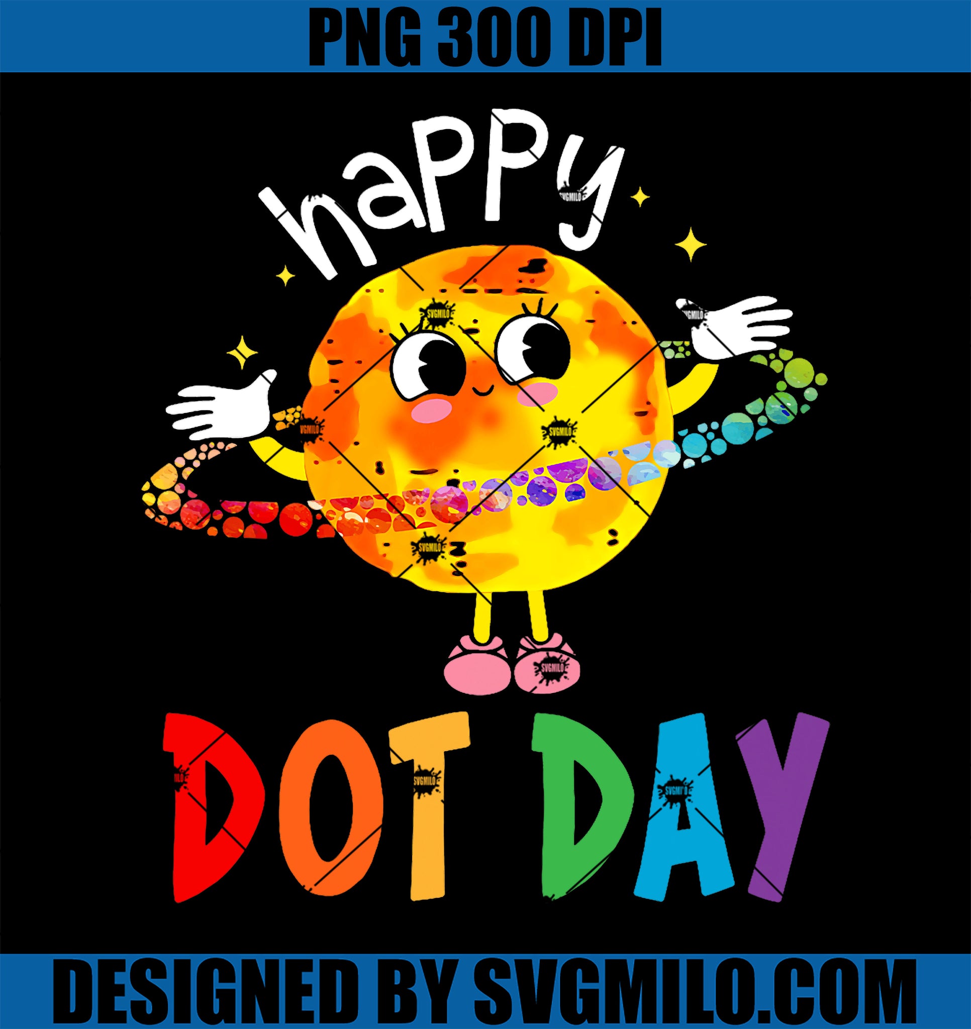 International Dot Day PNG, Polka Dot Happy Dot Day PNG