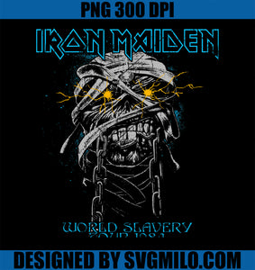 Iron Maiden Powerslave Head Mummy Black PNG