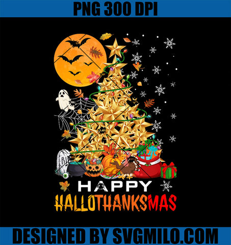 Jackolantern Pumpkins Xmas Tree Turkey PNG, Happy HalloThanksMas PNG