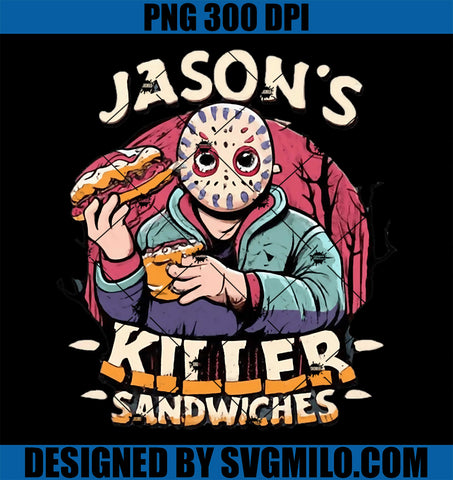 Jason's Killer Sandwiches PNG, Jason Funny Halloween PNG
