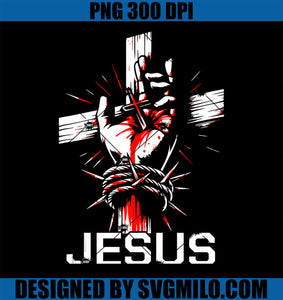 Jesus Christ Blood and Cross Redemption PNG