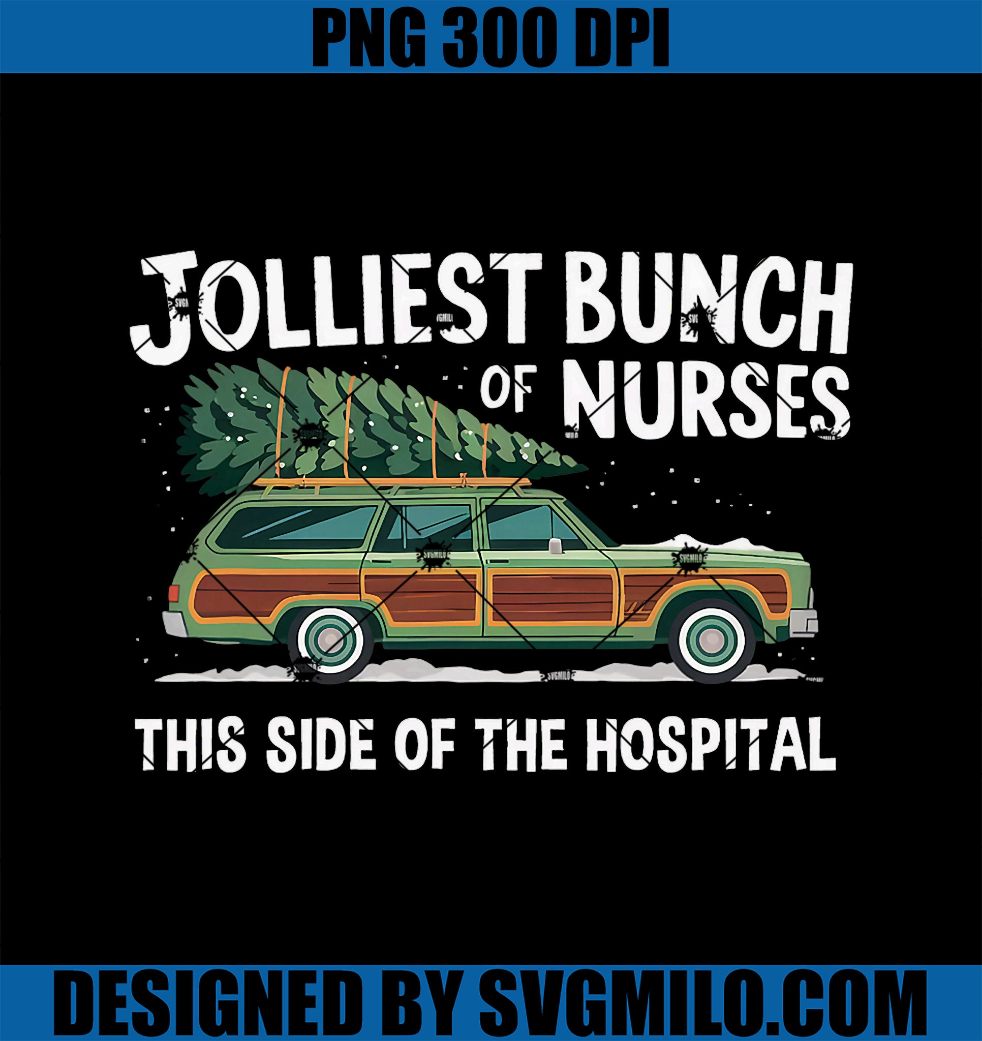 Jolliest Bunch Of Nurses PNG, Holiday Fun Christmas Nursing Humor PNG