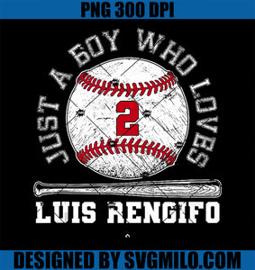 Just A Boy Who Loves Luis Rengifo Los Angeles Baseball PNG