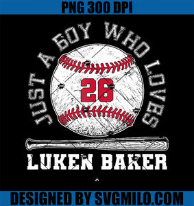 Just A Boy Who Loves Luken Baker St Louis Baseball PNG