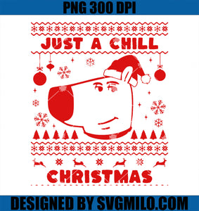 Just A Chill Christmas New Character Chill Guy Meme Xmas PNG