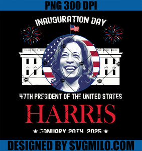 Kamala Harris Inauguration Day 2025 PNG, Madam 47th President 47 PNG