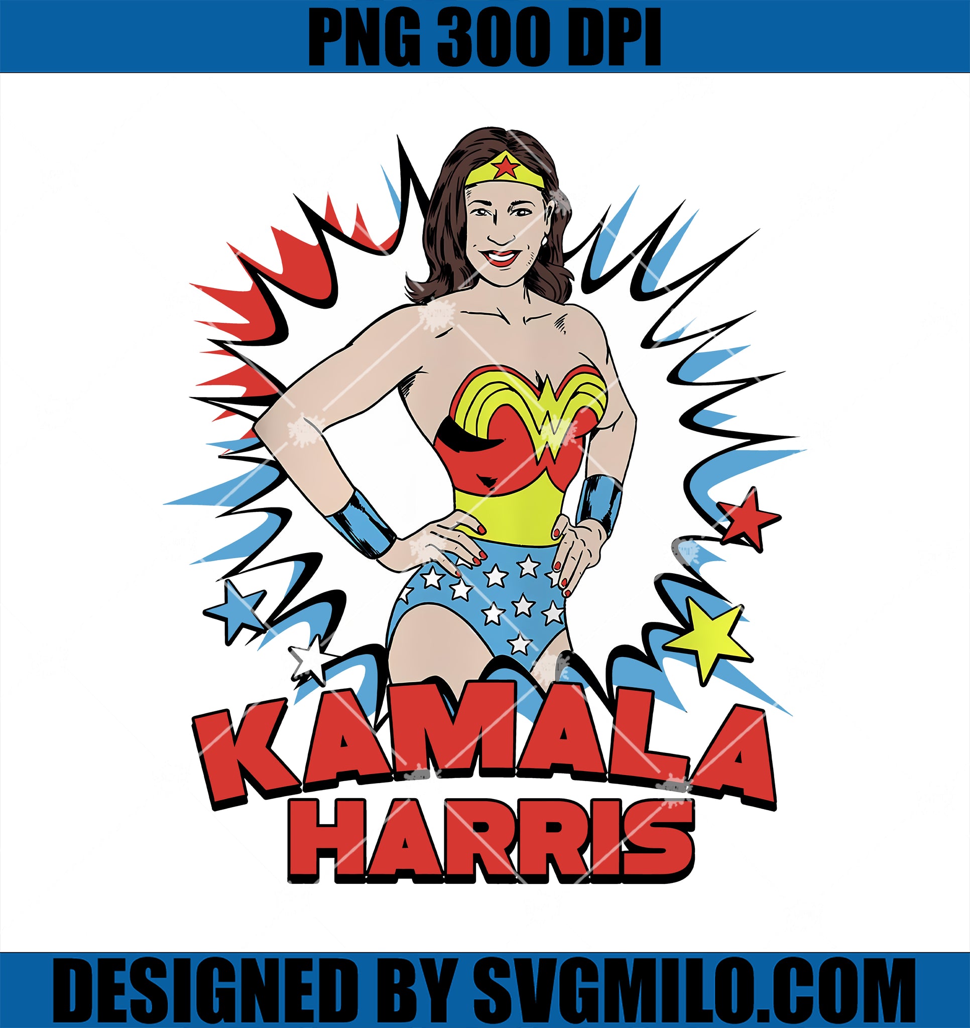 Kamala Harris PNG, Super Hero Kamala Harris PNG