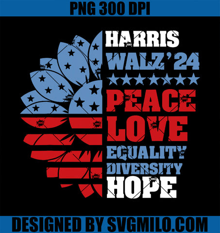 Kamala Harris Tim Walz 2024 Peace LGBT Harris Walz Waltz PNG