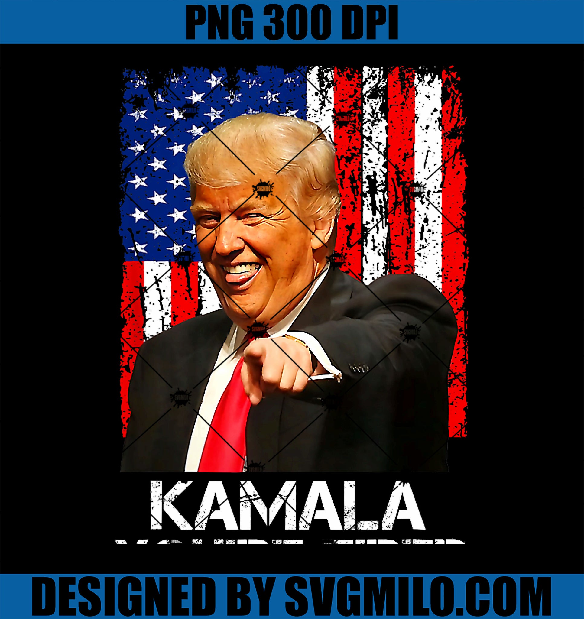 Kamala You_re Fired PNG, Funny President Trump Laughing At Kamala PNG