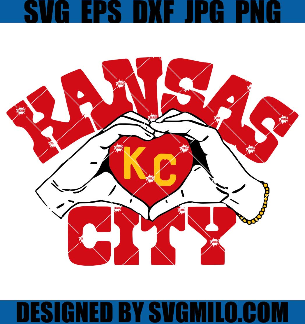 Kansas City Football SVG, Love KC SVG, Chiefs SVG