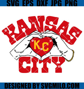 Kansas City Football SVG, Love KC SVG, Chiefs SVG