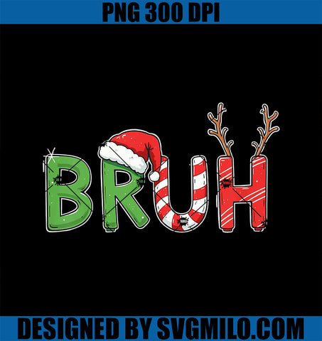 Kids Bruh Christmas PNG, Funny Bruh Christmas PNG