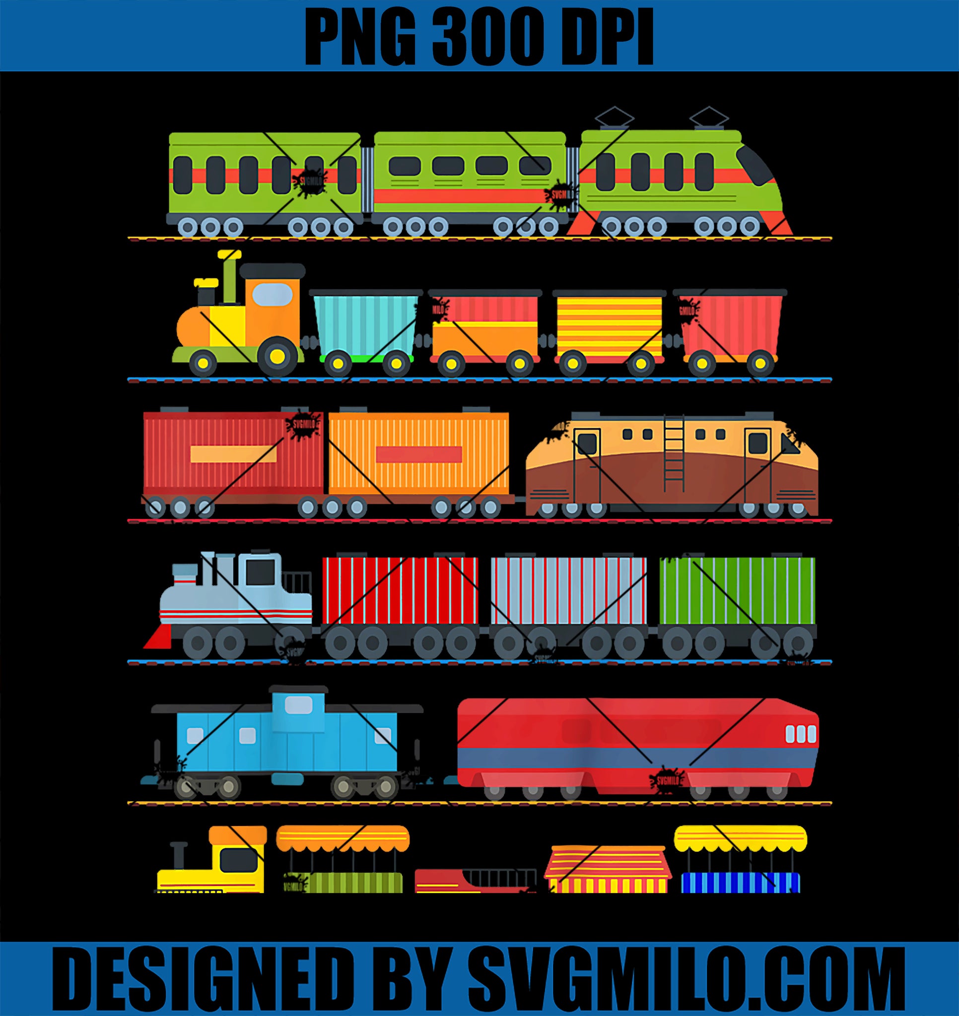 Kids Trains Railway Locomotive PNG