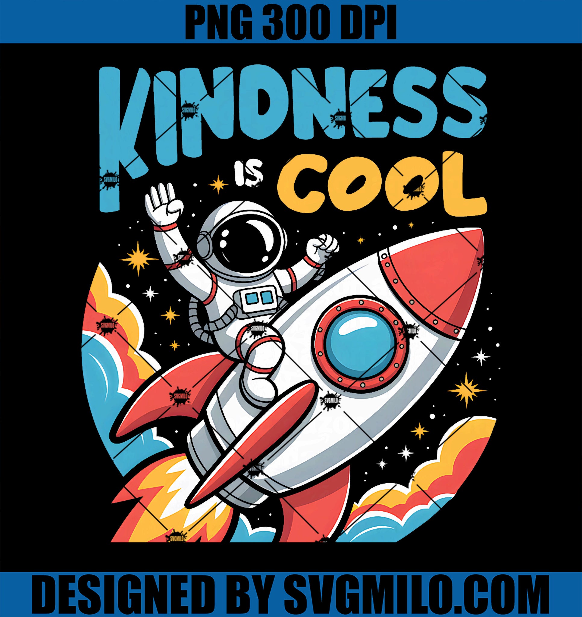 Kindness Cool PNG, Astronaut Rocket Space Adventure Positive PNG
