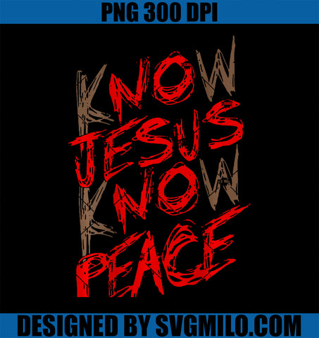 Know Jesus Know Peace PNG