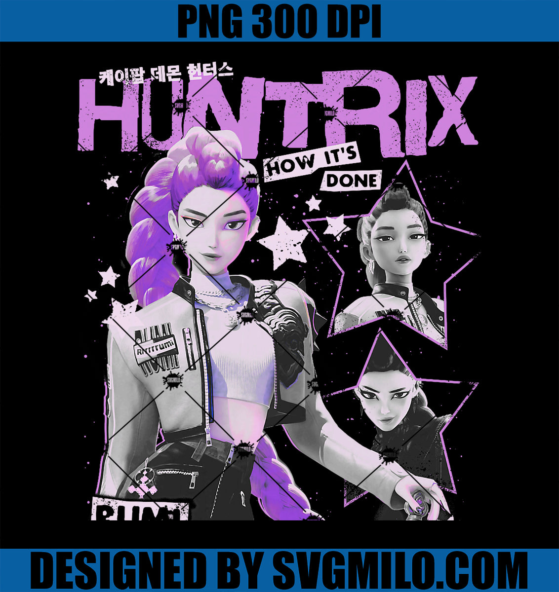 KpopDemonHuntersHuntrixRumiPNG_HowIt_sDoneRetroPosterPNGcopy_d52836b6 ...