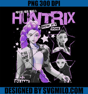 Kpop Demon Hunters Huntrix Rumi PNG, How It's Done Retro Poster PNG