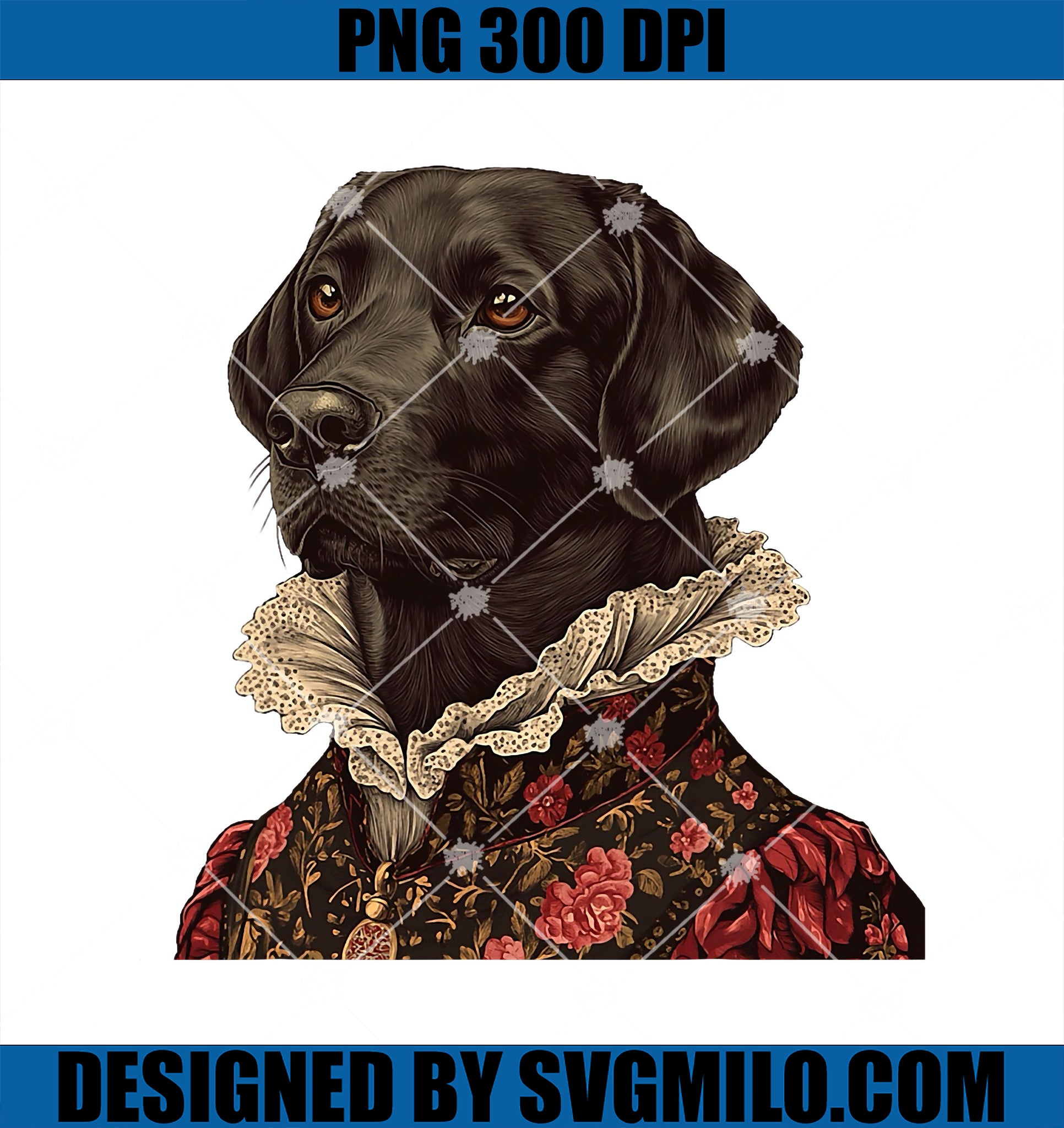 Labrador Retriever Chocolate Lab PNG, Dog Lover Puppy Gift PNG