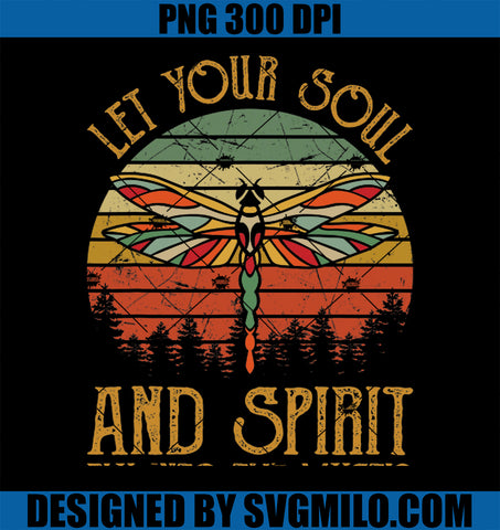 Let Your Soul And Spirit Fly Into The Mystic Dragonfly Retro PNG