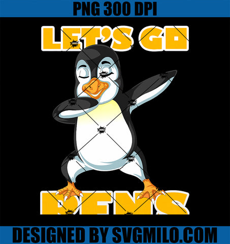 Lets Go Pens Hockey PNG, Penguins PNG
