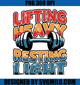 Lifting Heavy Resting Light Faith Gym Weightlifters PNG