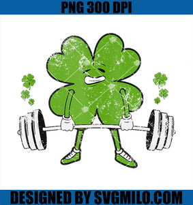 Lifting Shamrock PNG, St Patricks Day Fitness Gym Workout PNG