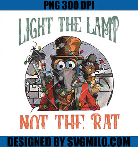 Light The Lamp Not The Rat Christmas PNG, Funny Holiday Rat PNG