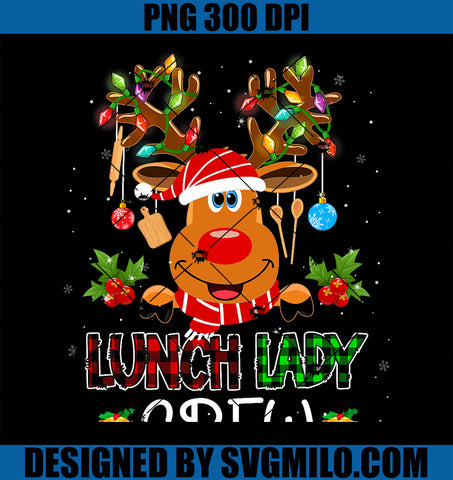 Lunch Lady Crew Reindeer Cafeteria Lady Xmas Holiday PNG