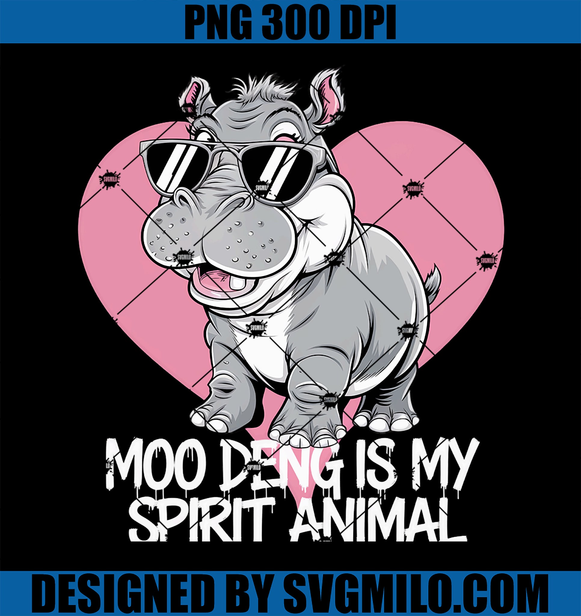 MOO DENG HIPPO BABY PIGMY HIPPO IS MY SPIRIT ANIMAL MOO DENG PNG