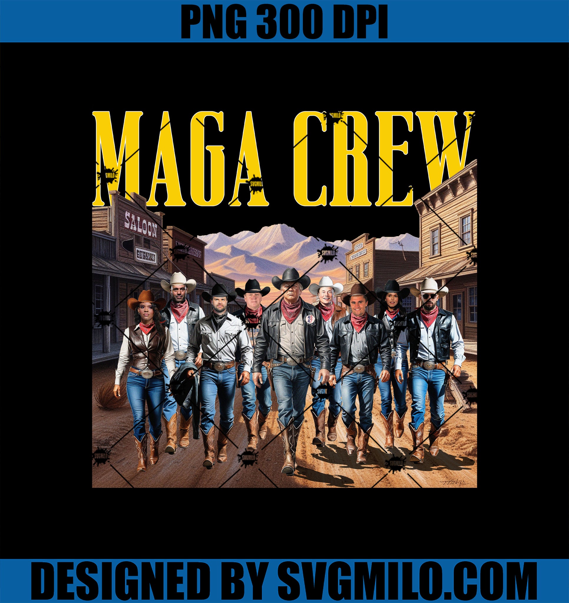 Maga Crew PNG, Trump 47 PNG