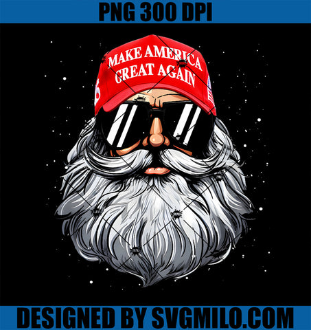 Make A Christmas Great Again Funny Xmas Trump Santa PNG