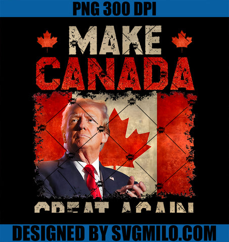 Make Canada Great Again Funny Trump President 2024 PNG