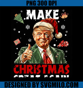 Make Christmas Great Again Funny Christmas PNG